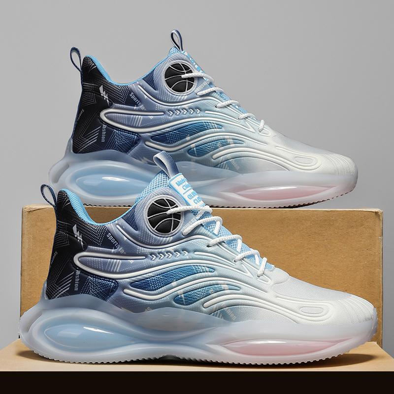 Модные мужские баскетбольные кроссовки с амортизацией, дышащие, кроссовки для тренировок, спортивная обувь для спортсменов, повседневная нескользящая обувь, легкие кроссовки для активного отдыха