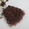 Длина 20 см 500 см Шерстяная кудрявая прядь для волос куклы Kinky Curly Шерстяной материал Парик для куклы Наращивание Ручная работа DIY Аксессуары для кукол