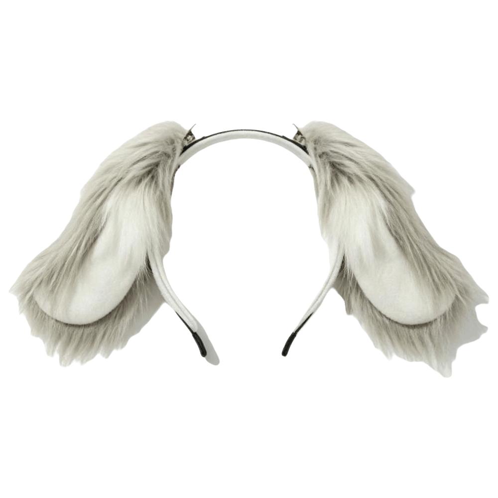 Furry Dog Ears Tail Set Rabbit Animal Ears Headband Plush Animal Tail Cosplay Costume