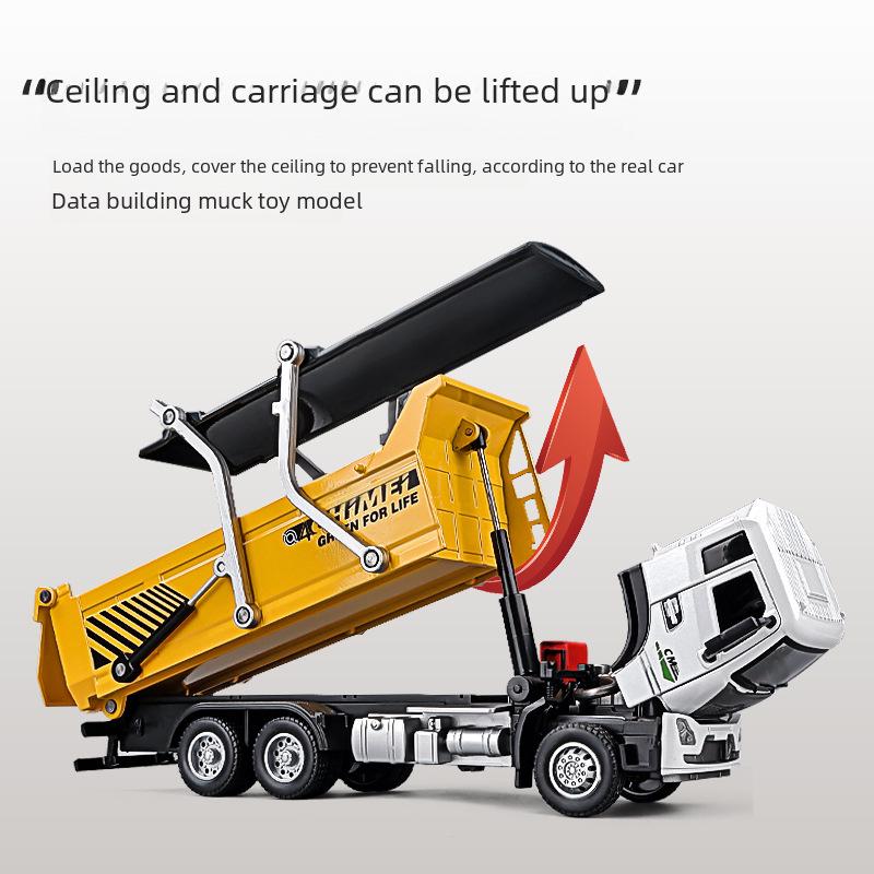Large Alloy Dump Truck Model Toy for Kids