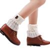 Socks, Leg Covers, Women's Short Knitted Warm Shoe Covers, Autumn and Winter Wool, All-match Pile of Socks, Ankle Protection, Foot Neck Cover