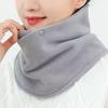 Winter Fleece Neck Scarf Thickened Warmth Autumn Neck Sleeve Women Scarf Double Layer Plush Neckerchief Scarf Ring