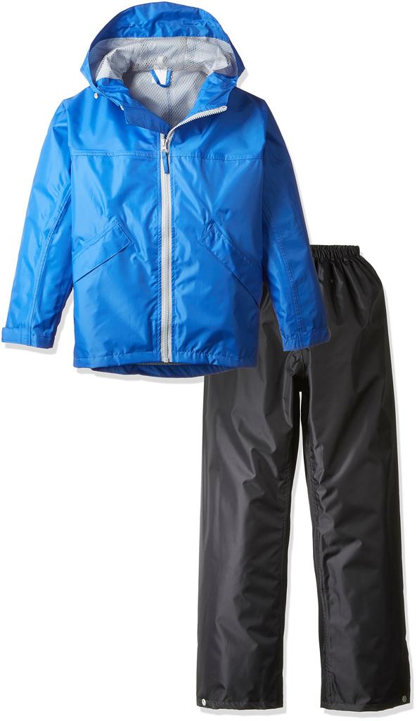 Winter Cherry Rain Rainwear Size 150 Children's Suit, Kids/Junior Set, Blue,
