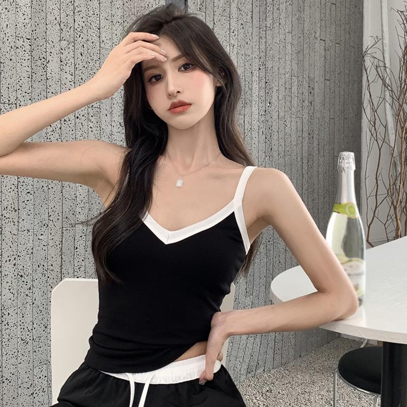 Women's Vest Sling Slim Fit Versatile Including Chest Pad