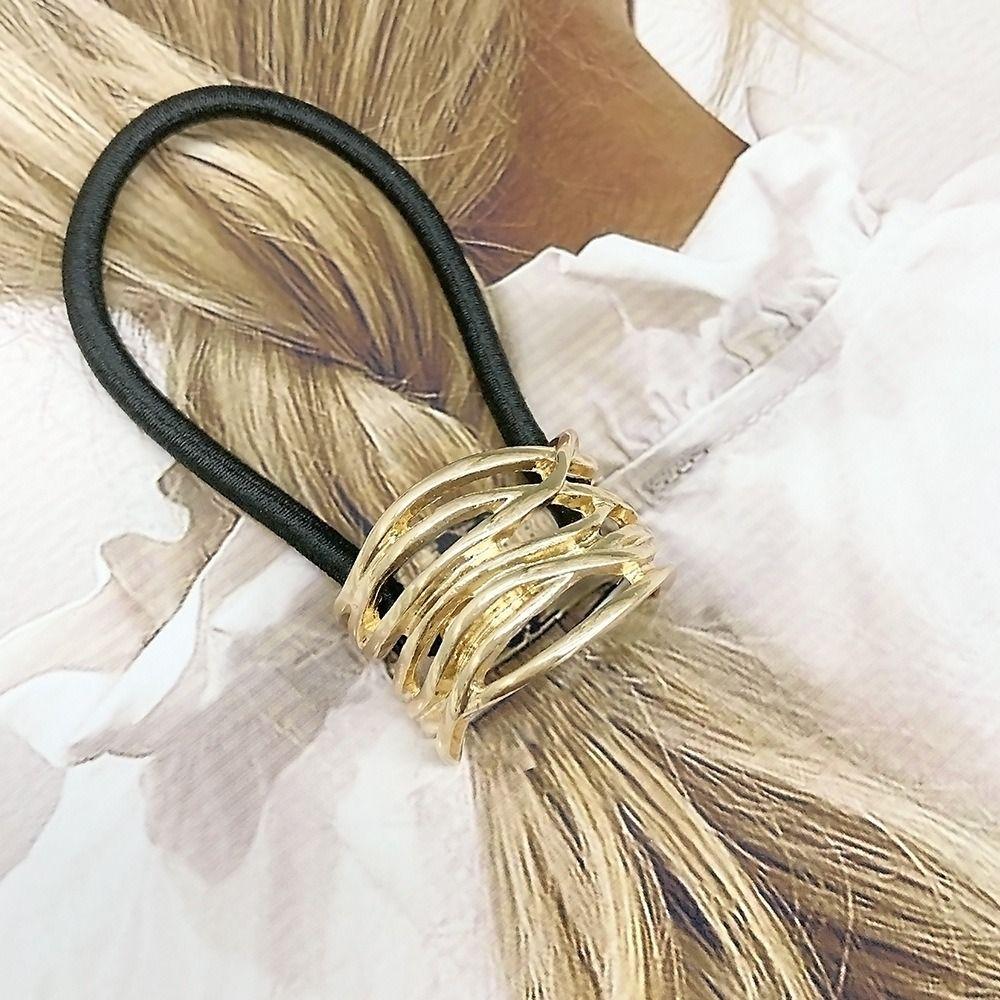 Smooth Hair Rope Hair Accessories Hair Loop New Metal Hair Tie  Women