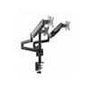 Gembird MA-DA3-01 Triple Desktop Mount for 27" Monitors VESA 100 Max 21Kg Black