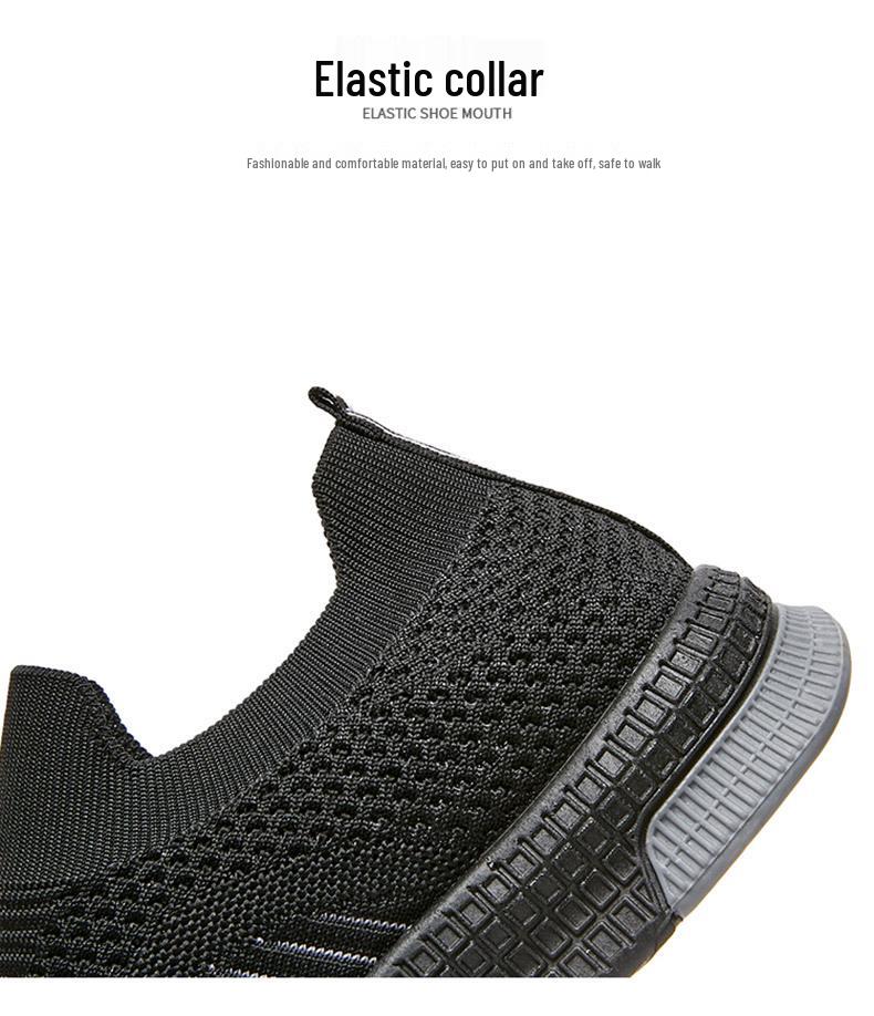 Мужские модные дышащие слипоны-носки из Flyknit: Универсальный, повседневный, модный