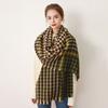 Autumn and Winter Versatile Retro Asymmetrical Color Matching Soft Comfortable Warm Scarf