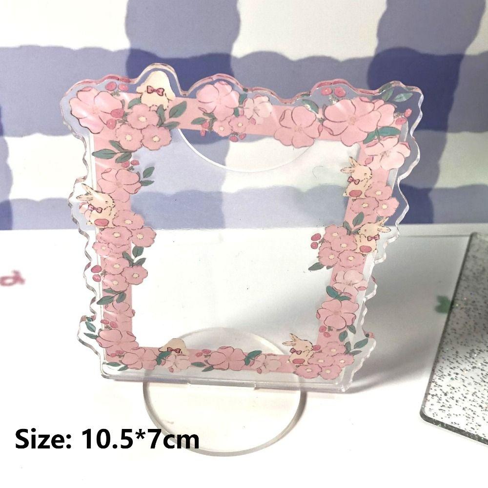 Акриловый держатель для фотокарточек, мультяшный стоячий орнамент, милая фоторамка