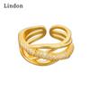 Классическое кольцо Lindon из медного сплава с цирконием, женские ювелирные изделия, свадебный подарок для вечеринки