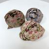 55cm Flower Print Square Scarf Cotton Linen Women Girl Hairscarf Headscarf Bandana Turban Shawl