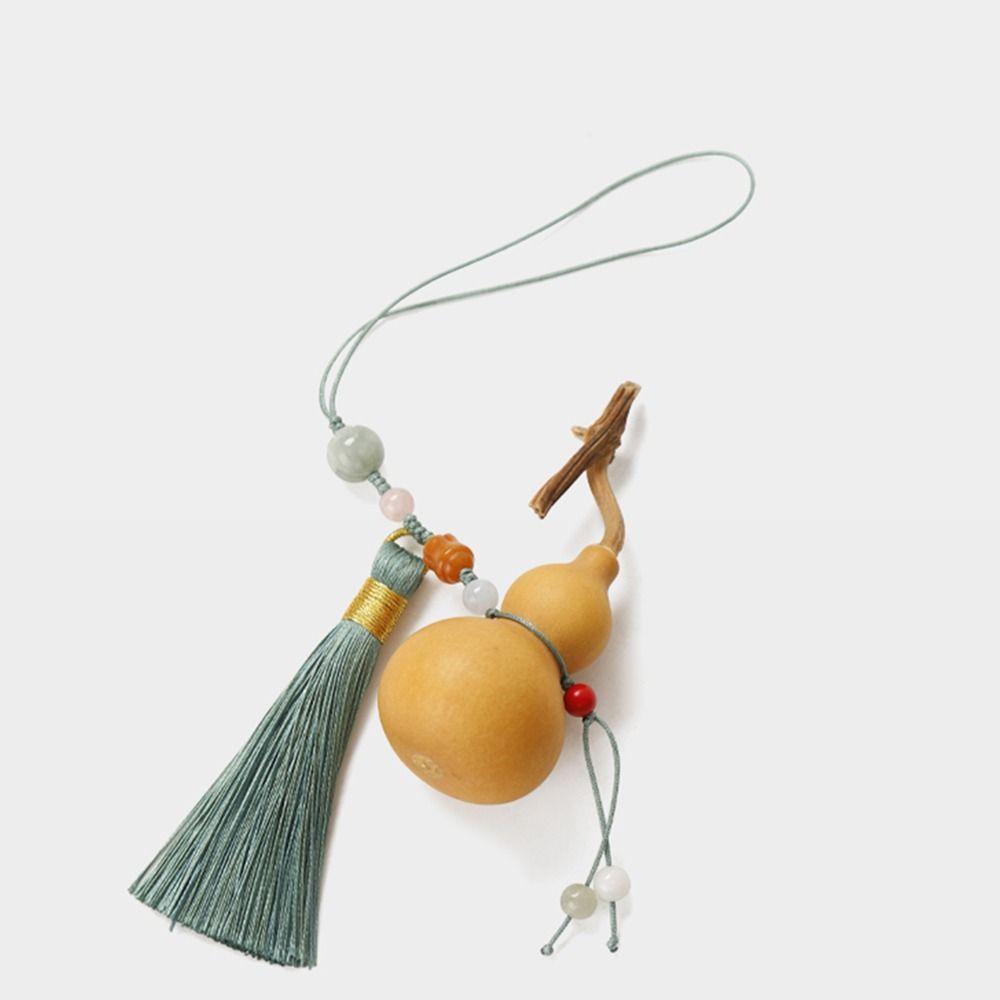 Изысканная подвеска в виде тыквы с кисточкой в китайском стиле для рюкзака, украшения для сумки