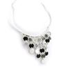 [H2415] - Designer Necklace 'Les Acidulés' Black White