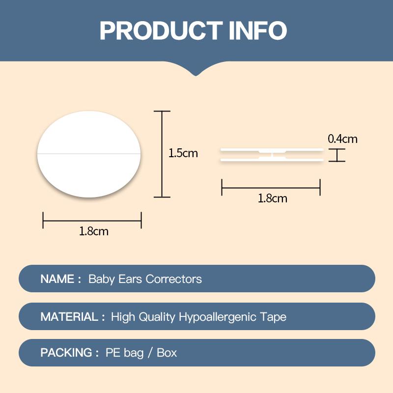 8Pcs Ear Corrector Tape Ear Corrector Fixer Cosmetic Ear Stickers Like Elf Ears Stretched Ears Ear Corrector Tool