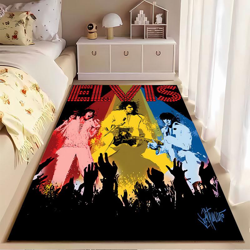 Elvis Presley Pop Art Design suitable as a non-slip mat for the living room or bedroom sofa