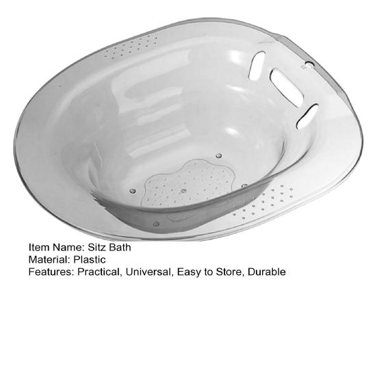 Ванна для лечения геморроя с широким сиденьем, большой вместимостью, с защитой от перелива, с широким сиденьем, универсальная посадка