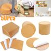 50 шт./уп. Пробковая подкладка Противоскользящая Экологичная Устойчивая к царапинам Практичные подставки для стеклянных чашек Устойчивость к царапинам Декоративные