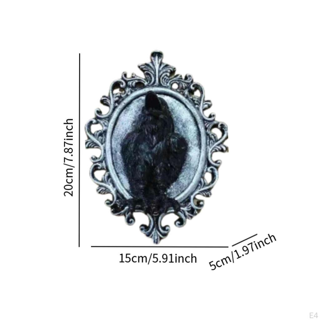 Gothic Wall Figurine Hanging Retro Housewarming Gift Sculpture Horror for Bedroom Indoor