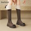 Женские высокие ботинки-челси Daphne на платформе с плюшевой подкладкой