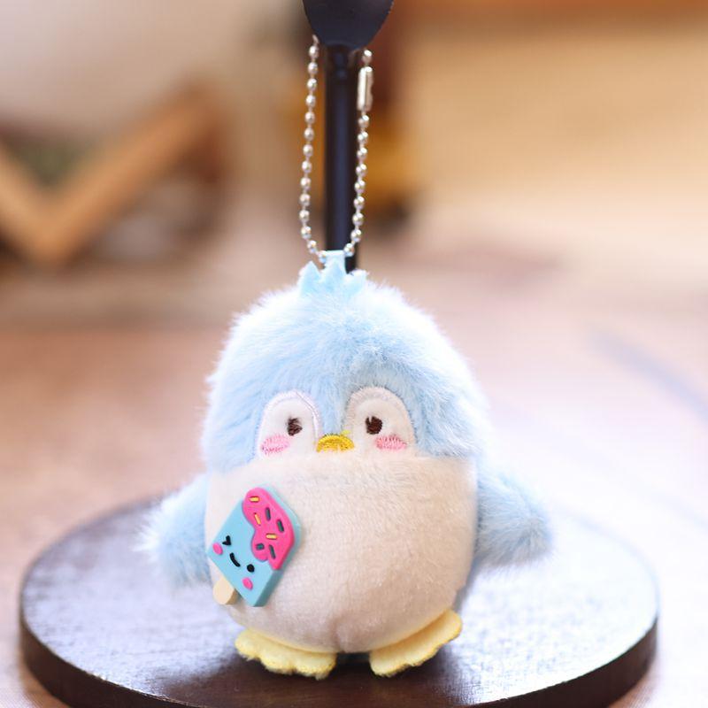Милая мультяшная плюшевая кукла в виде пингвина, животное, мягкие игрушки, брелок, подвеска на сумку, креативное украшение для подвешивания на рюкзак, подарок, тряпичная кукла, брелок
