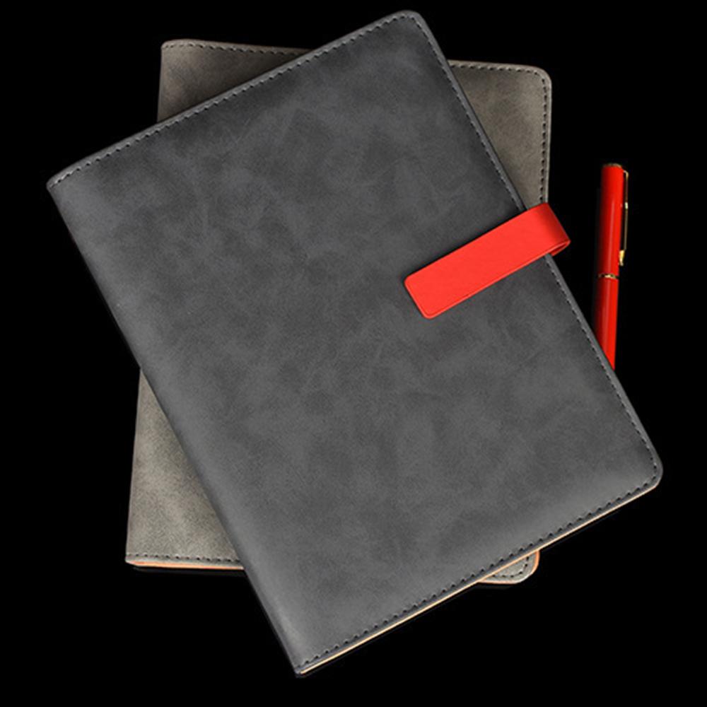 (Логотип можно выгравировать) Блокнот для деловых целей формата А5 из кожи с отрывными листами, тетрадь для записей для студентов, ежедневник с утолщенной застежкой, протоколы рабочих совещаний