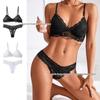 Ultra-Thin Seamless Lace Deep V Backless Bra & Panty Set