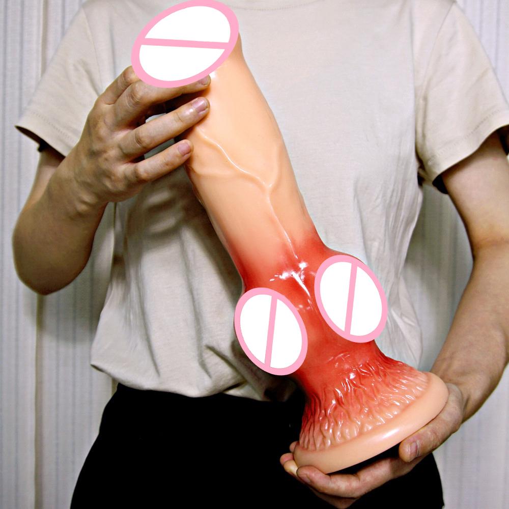 Огромный собачий дилдо, имитация пениса, дилдо в виде животного, секс-игрушка, анальная пробка, устройство для женской мастурбации, товары для взрослых женщин 18+