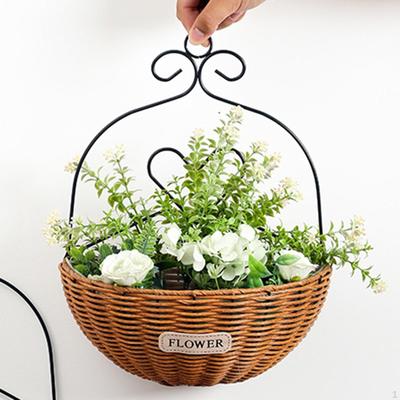 Подвесное кашпо, настенная корзина для цветов для декора дома, ручной работы, декоративное кашпо,