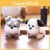 Plush Dog Pendant Keychain With Super Soft Short Plush For Bag Decor And Gift