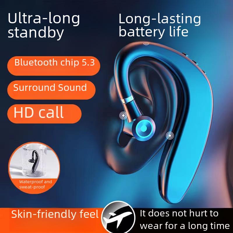 Беспроводная Bluetooth-гарнитура S109 с заушным креплением и длительным сроком службы аккумулятора — идеально подходит для вождения и работы