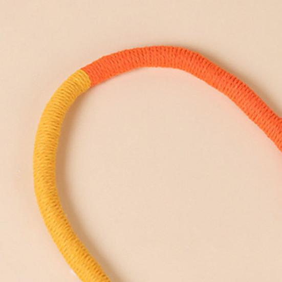 Кошачья жевательная веревочная игрушка Хлопковая веревка Игрушка для прорезывания зубов котенка с кошачьей мятой Интерактивная