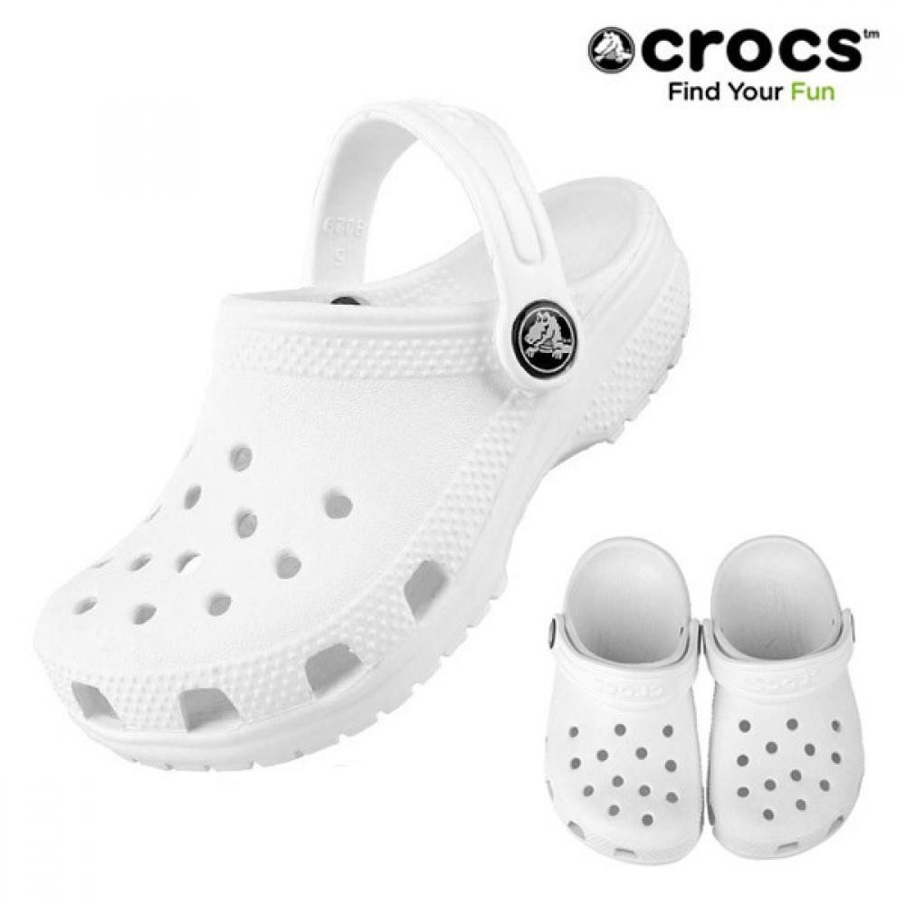 Crocs Классические детские сабо белые 206991 100