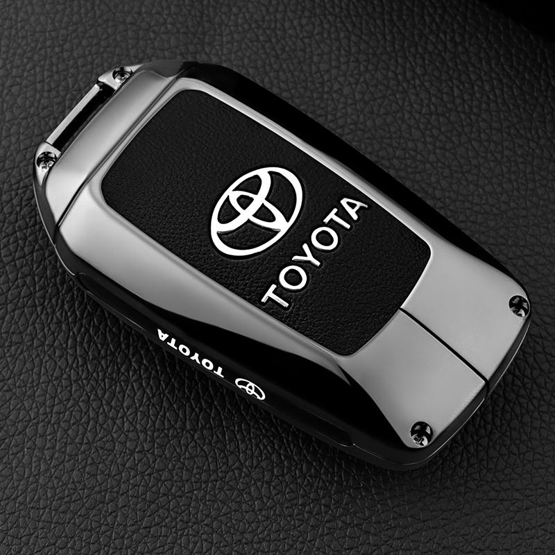 BAXL9 Чехол-брелок из цинкового сплава для ключа автомобиля Toyota RAV4 Highland Coralla Hilux Fortuner Land Cruiser Camry Crown Аксессуары