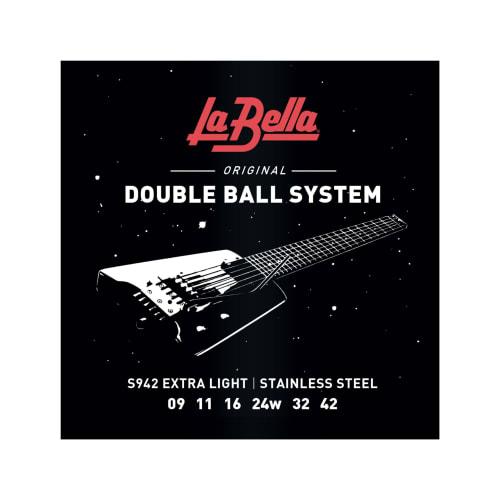 La Bella Headless Guitar Strings S-942 Extra Light/Double Ball