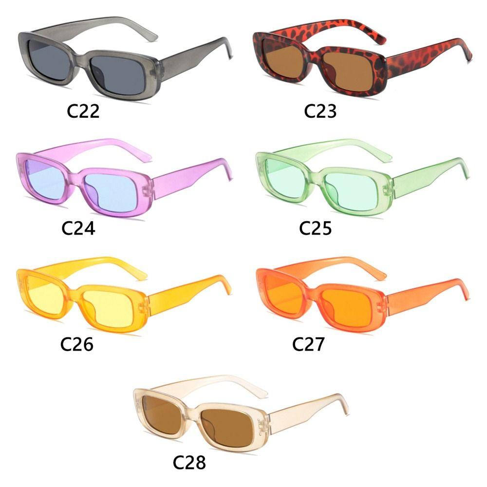 Защита UV400 Y2K солнцезащитные очки конфетного цвета водительские очки прямоугольные солнцезащитные очки для женщин и мужчин