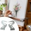 Drawing Hand Support 2Pcs Artist Bridge, Adjustable Easel Rest Bar, Ergonomic Wrist Metal Stabilizer Tool for Painting Craft Projects Board