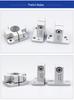 Rotary Bracket Cylinder Fastener LBLT2-20 Steel Pipe Clamp Connector SMBU
