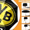 Custom Name Personalized Borussia Dortmund Print Umbrella, Auto Open Close, 8‑Rib Sturdy Frame, Commute Camping Hiking Use, Birthday Gift