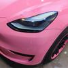 Автомобильная наклейка Кристально-розовая Пленка для обтяжки автомобиля Виниловая пленка ПЭТ-наклейка Без пузырей Автонаклейка Автоаксессуары Внешнее Внутреннее украшение