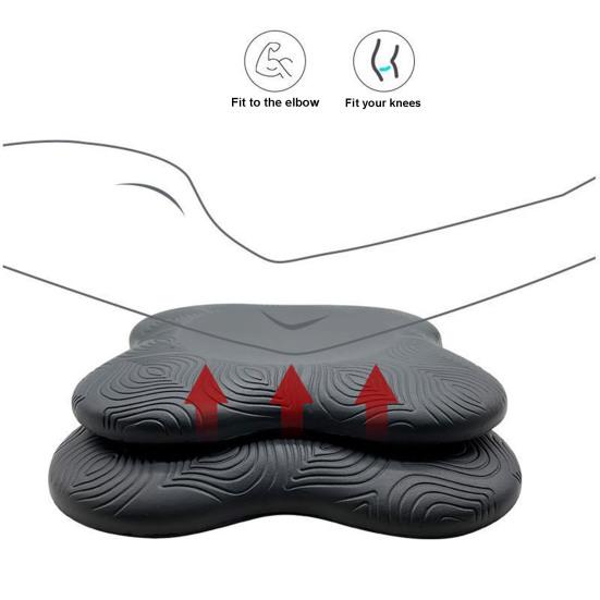 1 шт. коврик для йоги для колен, утолщенный, мягкий, нескользящий, с высокой несущей способностью, ударопрочный, из искусственной кожи, поддержка для йоги, коврик для колен, для занятий йогой