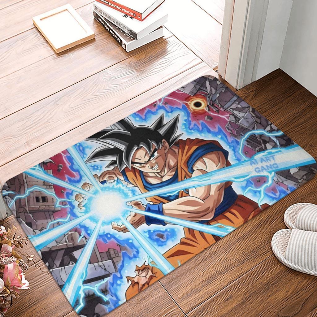 Goku Anime Dragon Ball Doormat Mat Anti-Slip Kitchen Bathroom Toilet Rug Carpet 40*60cm