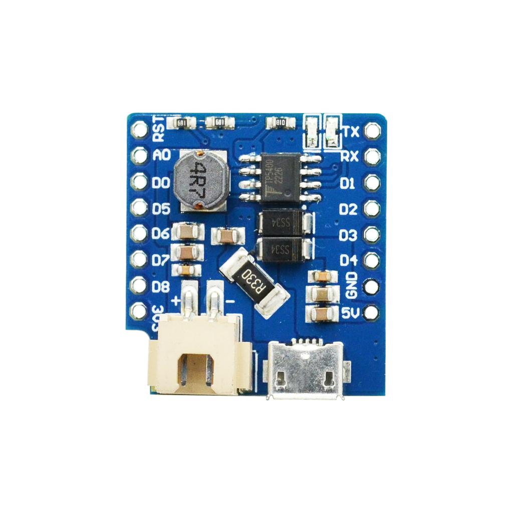 D1 MINI Battery Shield Mini Single Cell Li-Ion Battery Charging and Battery Boost Shield