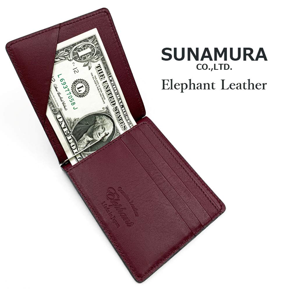 3 SUNAMURA Sunamura Сделано в Японии Высококачественные ножницы для купюр из слоновой кожи Двойной складной кошелек Зажим для денег [TAKKA Shoji] [Все цвета] (ly1100) (Шоколад)