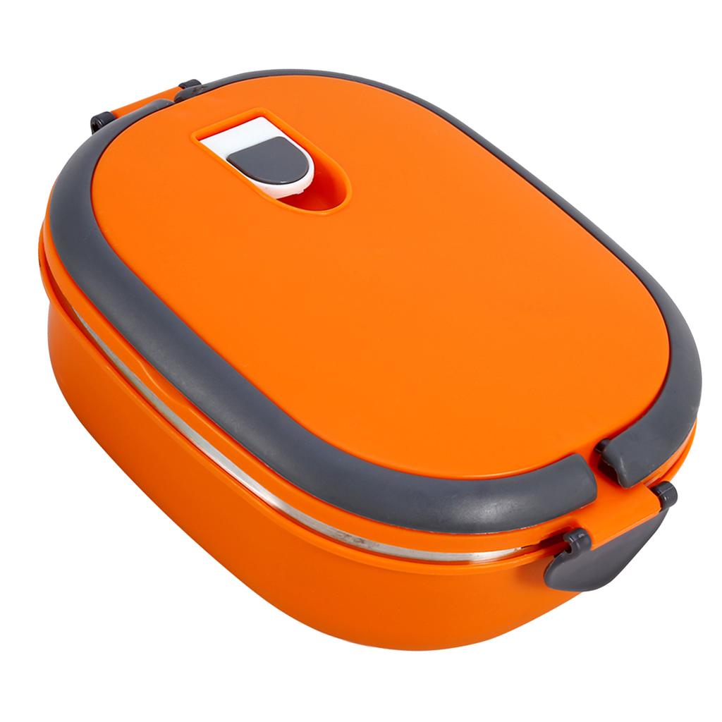 Изолированная нержавеющей сталью коробка для обеда ужина хранения еды 1 слой оранжевый