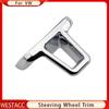 ABS хромированная крышка рулевого колеса автомобиля, декоративная наклейка, накладка для Volkswagen VW GOLF 6 MK6 JETTA MK5 MK6 POLO Bora