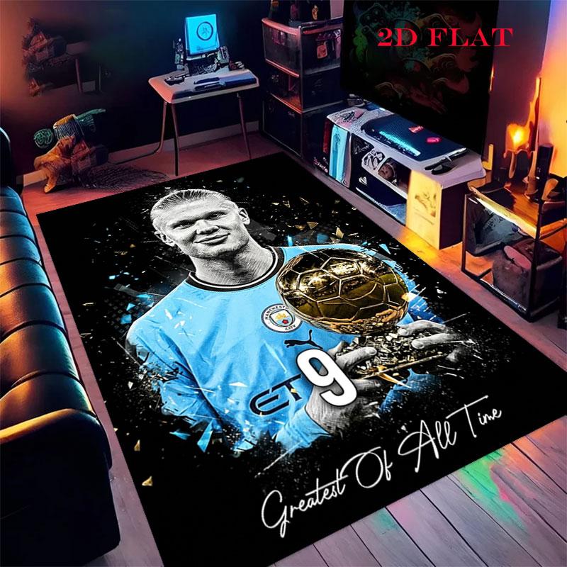 Haaland player Carpet Rug for Living Room Bedroom Home Sofa Decoration,Kids play Nonslip Floor Mat