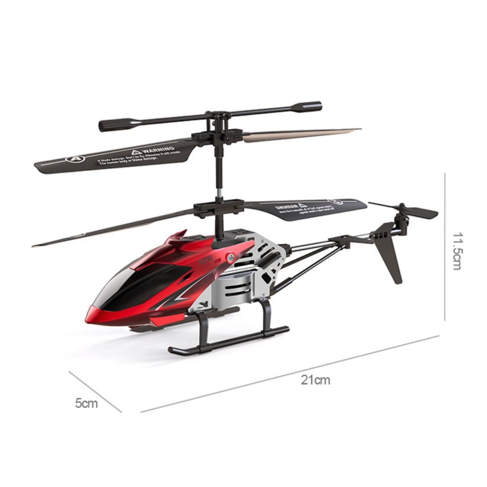 Silver Red Pink RC Helicopters Metal Alloy Flying Helicopter Toy Mini Drone Children's Day Gifts