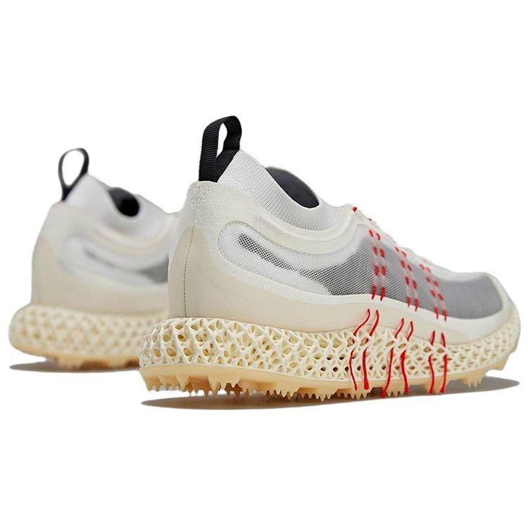 adidas Y-3 Runner 4D Halo Core Белые кроссовки унисекс Красные ярко-голубые GW4451