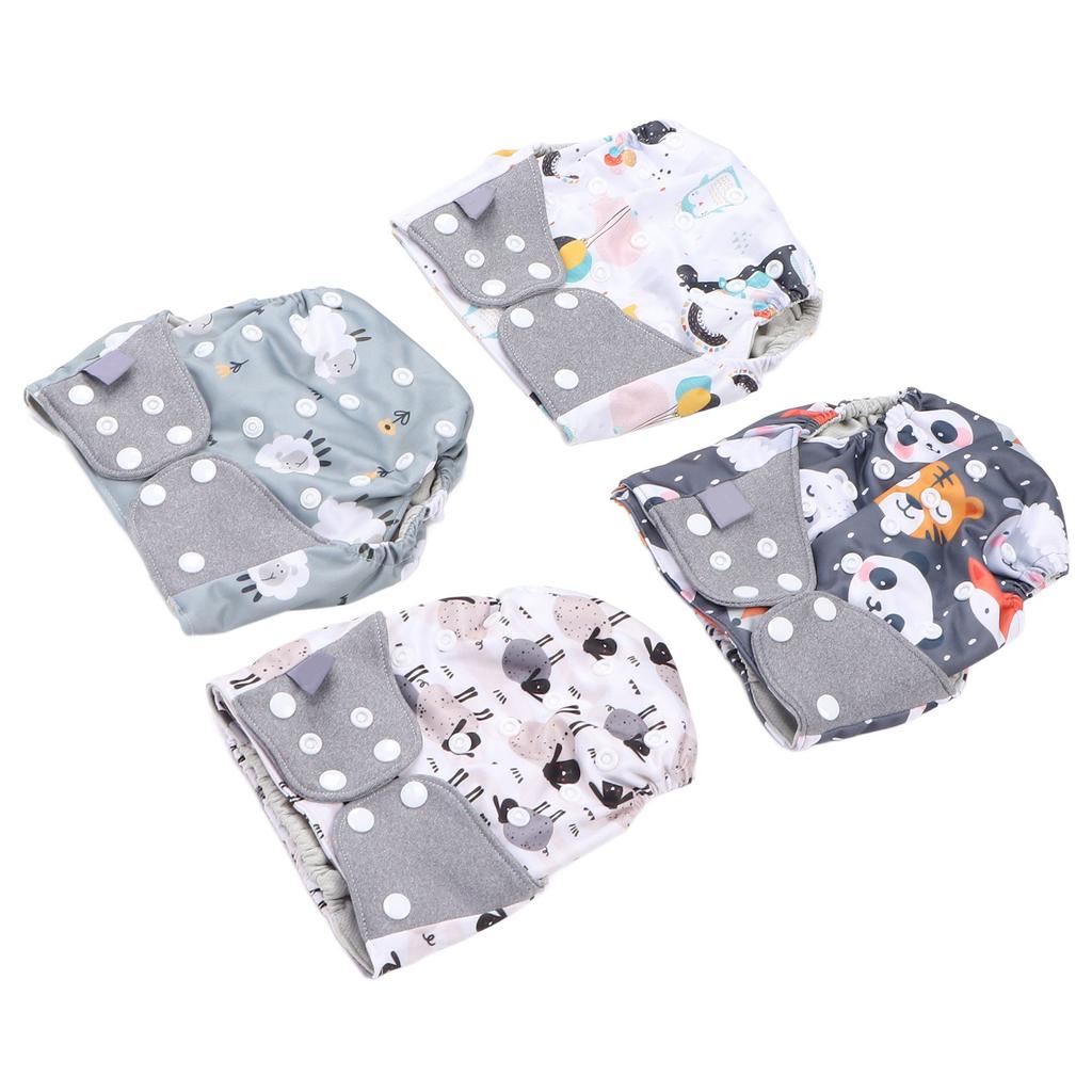 Baby Cloth Pocket Diapers One Size Adjustable Washable Reusable for Baby Girls and Boys