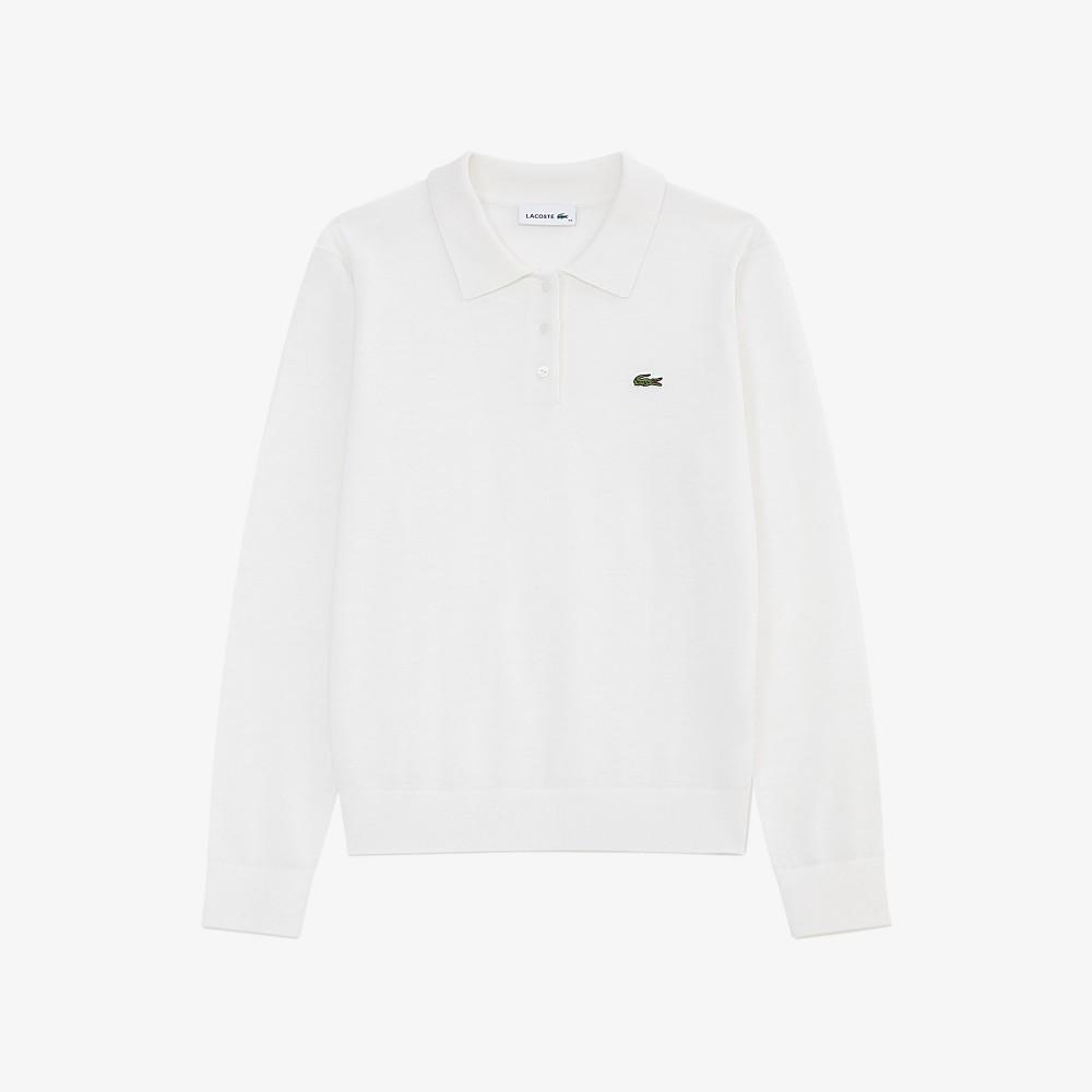 [Lacoste] Women's Basic Long Sleeve Sweater Polo AF793E-55N70V